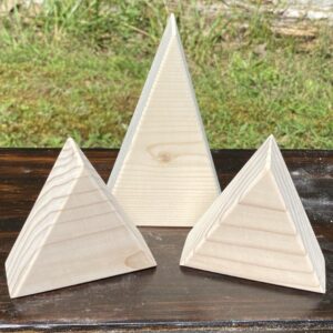 Unfinished Wooden Triangle Blanks – DIY Craft Supplies for Painting, Staining & Seasonal Decor